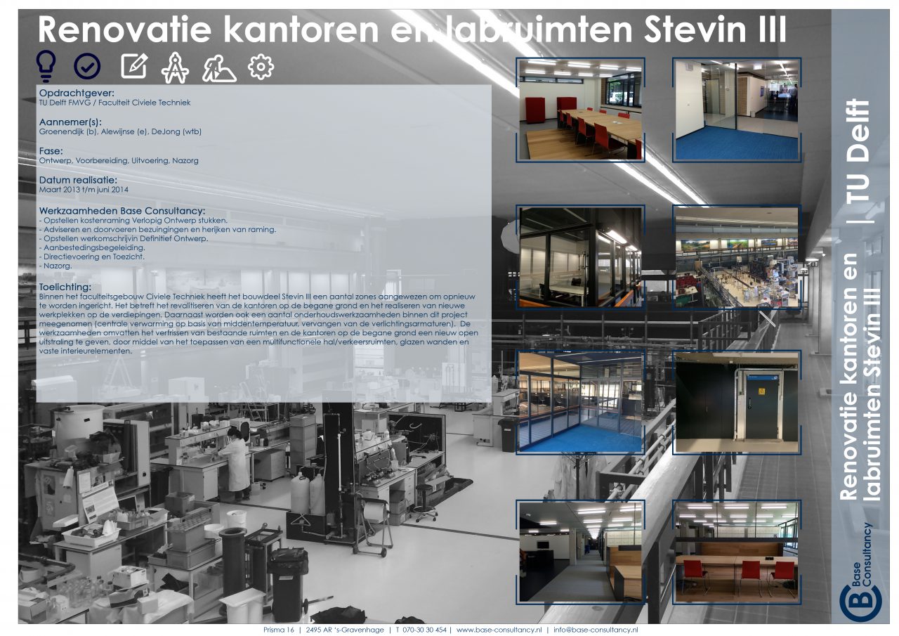 Renovatie Stevin III TU Delft